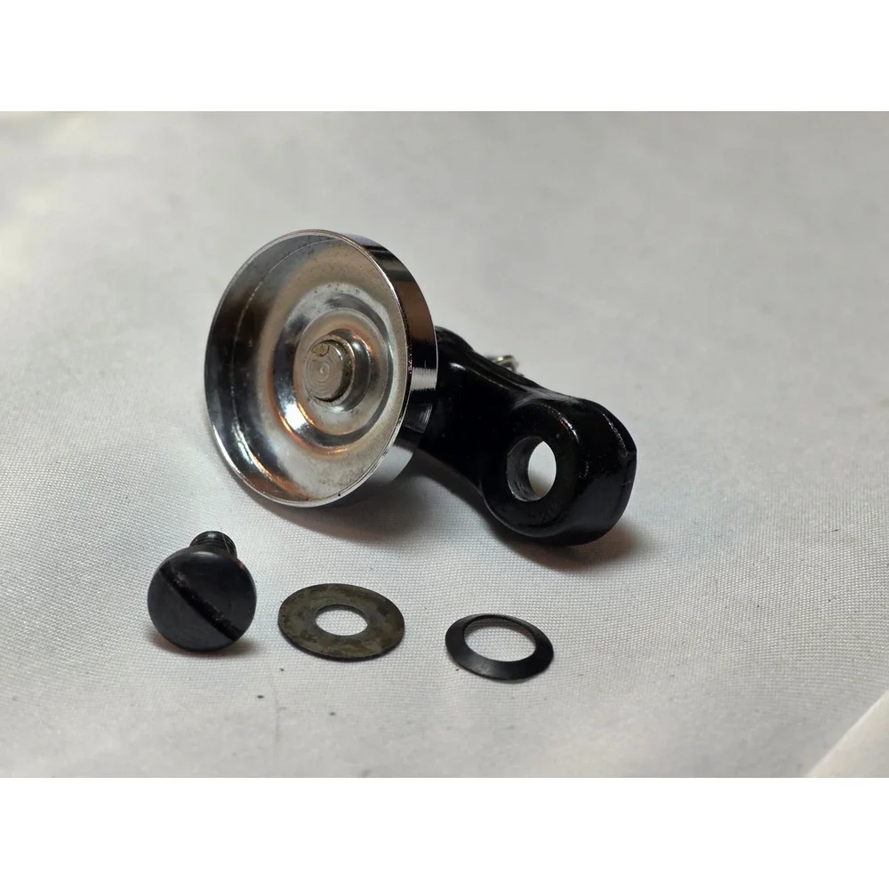 Singer Sewing Machine Bobbin Winder Assembly 45929 Chrome Black Vintage Part